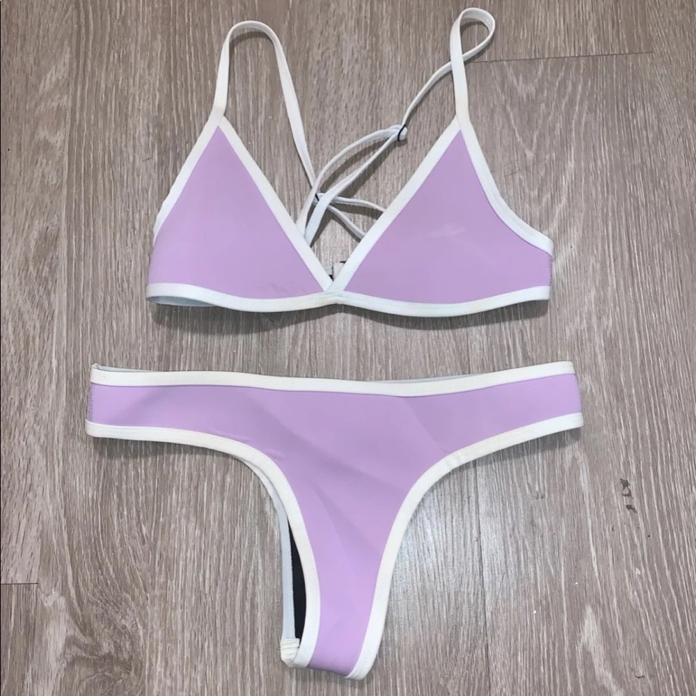 Hoaka Swim Purple Bikini Set
